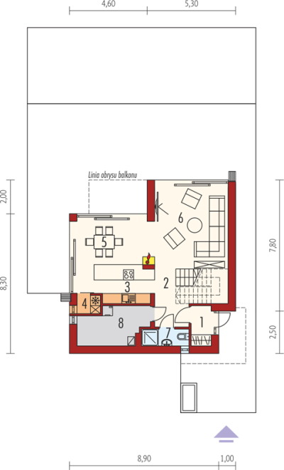 Проект 261 - дом из теплоблока 10 x 10 м - Дома из блоков 4