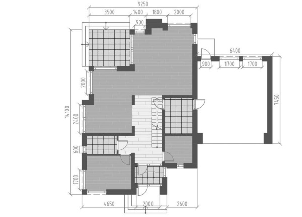 Проект 268 - дом из теплоблока 14 x 15 м - Дома из блоков 4