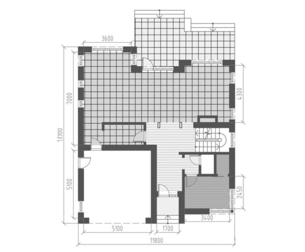 Проект 270 - дом из теплоблока 11 x 13 м - Дома из блоков 4