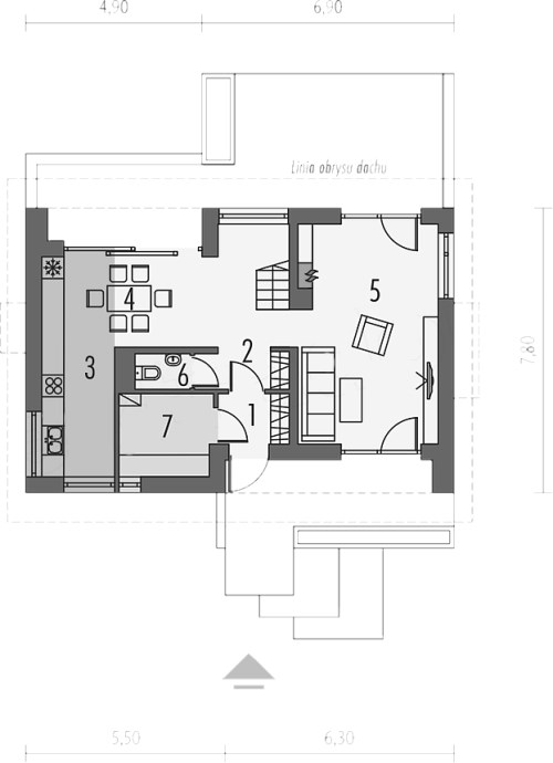 Проект 276 - дом из теплоблок 12 x 8 м - Дома из блоков 3