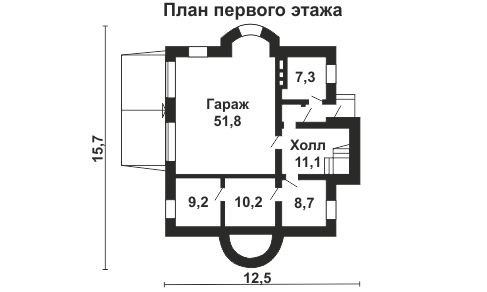 Проект 291 - дом из керамоблока 12 x 16 м - Дома из блоков 2