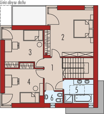 Проект 261 - дом из теплоблока 10 x 10 м - Дома из блоков - 3 миниатюра