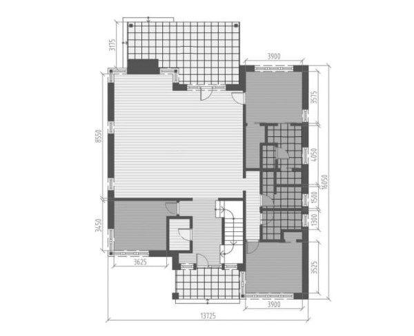 Проект 267 - дом из теплоблока 13 x 16 м - Дома из блоков 3