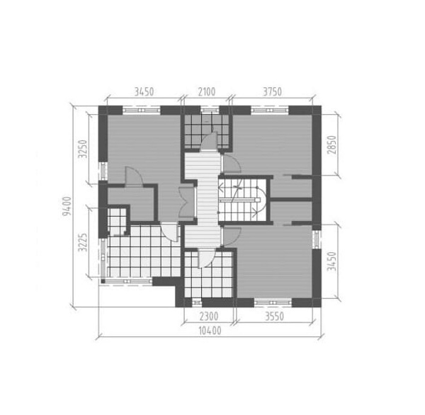 Проект 269 - дом из теплоблока 10 x 16 м - Дома из блоков 3