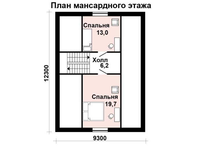 Проект 279 - дом из газобетона 12 x 9 м - Дома из блоков - 4 миниатюра