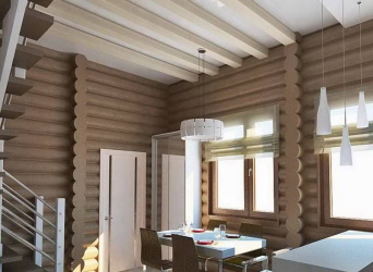 Внутренняя отделка деревянного дома в Москве